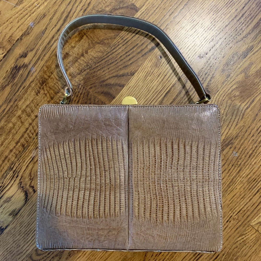 Vintage Lizard Skin Escort Bag